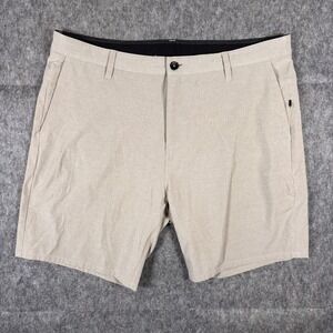 Vuori Men's Aim Shorts Men's 38 x 8 Golf Chino Tan Athleisure Stretch V368